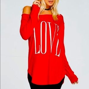 Love - off shoulder top